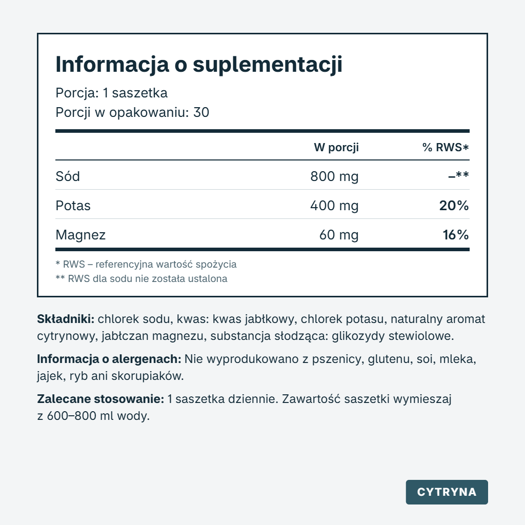 SALTE Lemon | 30 saszetek